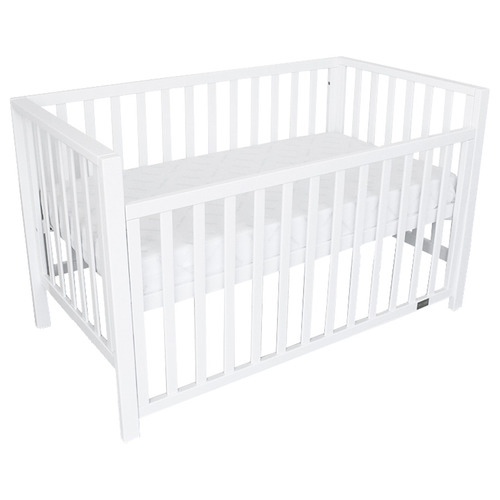 White wooden 2024 cot kmart